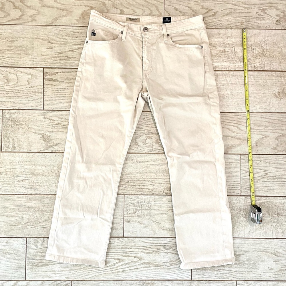 “The Protégé” Men’s Cream Color Jeans- Adriano Goldschmied 32x34